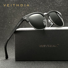 Load image into Gallery viewer, VEITHDIA Retro Sunglasses Unisex Aluminum UV400 Men Polarized Vintage Eyewear Outdoor Driving Women Sun Glasses For Male 6690