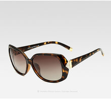 Load image into Gallery viewer, VEITHDIA Retro TR90 Vintage Large Sun glasses Polarized Carved Diamond Ladies Women Designer Sunglasses Eyewear Accessories 7011