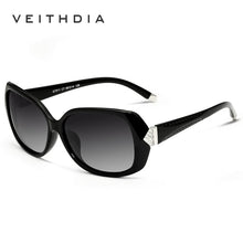 Load image into Gallery viewer, VEITHDIA Retro TR90 Vintage Large Sun glasses Polarized Carved Diamond Ladies Women Designer Sunglasses Eyewear Accessories 7011