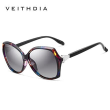 Load image into Gallery viewer, VEITHDIA Retro Womens Sun glasses Polarized  crystal Ladies Brand Designer Sunglasses Eyewear For Women Female V3027