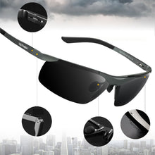 Carica l&#39;immagine nel visualizzatore di Gallery, VEITHDIA Sports Cycling Sunglasses Men Brand Designer Polarized UV400 Outdoor Rectangle Aluminum Male Sun Glasses Eyewear 6501