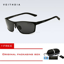 Load image into Gallery viewer, VEITHDIA Square Aluminum Polarized Sunglasses Men Sunglass Eyewear Accessories Men Driving Glasses Blue Sun Glasses shades 6520