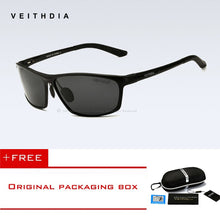 Load image into Gallery viewer, VEITHDIA Square Aluminum Polarized Sunglasses Men Sunglass Eyewear Accessories Men Driving Glasses Blue Sun Glasses shades 6520