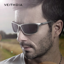 Load image into Gallery viewer, VEITHDIA Square Aluminum Polarized Sunglasses Men Sunglass Eyewear Accessories Men Driving Glasses Blue Sun Glasses shades 6520