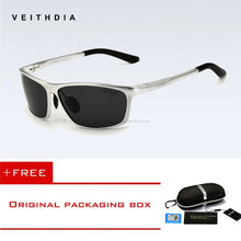 Load image into Gallery viewer, VEITHDIA Square Aluminum Polarized Sunglasses Men Sunglass Eyewear Accessories Men Driving Glasses Blue Sun Glasses shades 6520