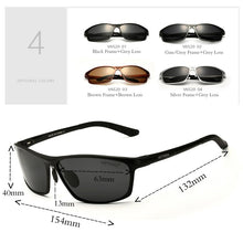 Load image into Gallery viewer, VEITHDIA Square Aluminum Polarized Sunglasses Men Sunglass Eyewear Accessories Men Driving Glasses Blue Sun Glasses shades 6520