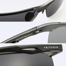 Carica l&#39;immagine nel visualizzatore di Gallery, VEITHDIA Sunglasses Aluminum Magnesium Rimless UV400 Men Sunglasses Polarized Sun Glasses Eyewear Accessorie  For Men Male 6591