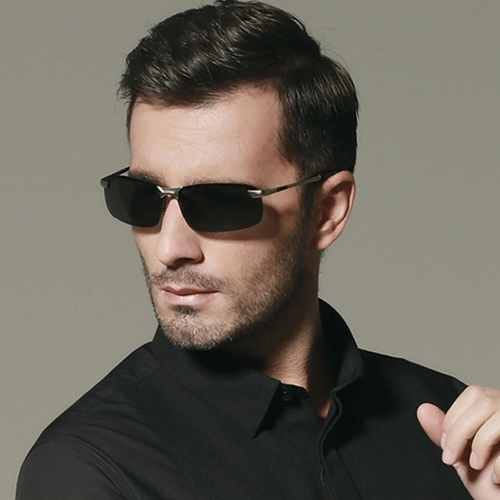 VEITHDIA Sunglasses Driving Sport Polarized Men's Alloy Frame Outdoor Cycling UV400 Sun Glasses Goggle Eyewear For Male V3043