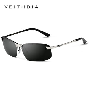 VEITHDIA Sunglasses Driving Sport Polarized Men's Alloy Frame Outdoor Cycling UV400 Sun Glasses Goggle Eyewear For Male V3043