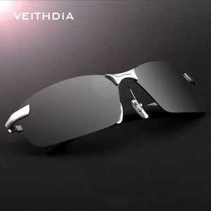 VEITHDIA Sunglasses Driving Sport Polarized Men's Alloy Frame Outdoor Cycling UV400 Sun Glasses Goggle Eyewear For Male V3043