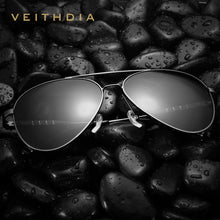 Carica l&#39;immagine nel visualizzatore di Gallery, VEITHDIA Sunglasses Brand Unisex Designer Aluminum Men Sun Glasses Polarized Mirror Lens Male Eyewear For Female 6698