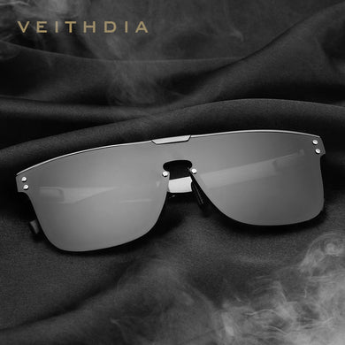 VEITHDIA Occhiali da sole Outdoor Uomo Retro Alluminio Lente a specchio polarizzata UV400 Occhiali vintage Occhiali da sole per uomo 6881