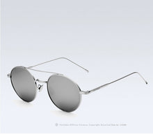 Carica l&#39;immagine nel visualizzatore di Gallery, VEITHDIA Sunglasses Man Brand Designer Unisex Sun Glasses Polarized Coating Mirror Round Male Eyewear For Men/Women 3617