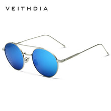 Carica l&#39;immagine nel visualizzatore di Gallery, VEITHDIA Sunglasses Man Brand Designer Unisex Sun Glasses Polarized Coating Mirror Round Male Eyewear For Men/Women 3617