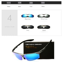 Carica l&#39;immagine nel visualizzatore di Gallery, VEITHDIA Sunglasses Men Aluminum Brand Polarized UV400 Lens  Outdoor Driving Sun Glasses Mirror Eyewear For Male  6576