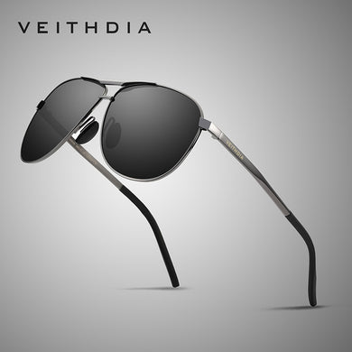 VEITHDIA Sunglasses Men Vintage Alloy Polarized UV400 Classic Brand Sports Sun Glasses Coating Lens Driving Eyewear For Men 3028