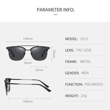 Load image into Gallery viewer, VEITHDIA Sunglasses Men Women Vintage Polarized Driving Sun Glasses UV400 Lens Sports Outdoor Eyewear Male Female S3312
