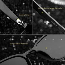 Carica l&#39;immagine nel visualizzatore di Gallery, VEITHDIA Sunglasses Unisex Aluminum+TR90 Men&#39;s Photochromic Mirror Sun Glasses Eyewear Accessories For Men Women 6116