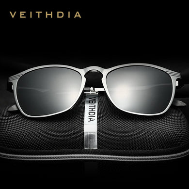 VEITHDIA Sunglasses Unisex Retro Aluminum Magnesium Brand Polarized Lens Vintage Eyewear Accessories Sun Glasses Men/Women 6630