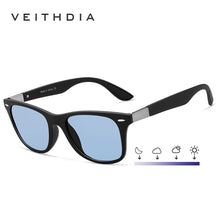 Carica l&#39;immagine nel visualizzatore di Gallery, VEITHDIA Occhiali da sole unisex TR90 uomo fotocromatico sfumato maschio polarizzato UV400 lente sportiva guida occhiali da sole per donna 7029 