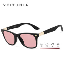Carica l&#39;immagine nel visualizzatore di Gallery, VEITHDIA Occhiali da sole unisex TR90 uomo fotocromatico sfumato maschio polarizzato UV400 lente sportiva guida occhiali da sole per donna 7029 