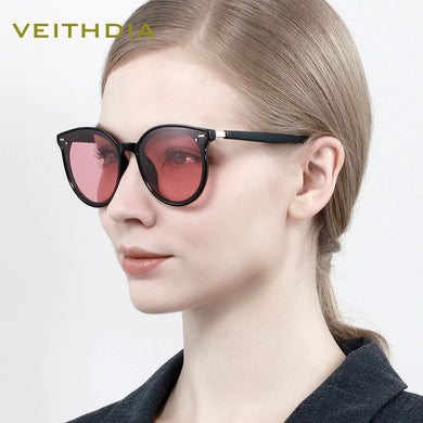 VEITHDIA Occhiali da sole Donna Occhiali da sole vintage polarizzati Fotocromatici UV400 Cat Eye Ladies Eyewear Donna K8520