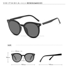 Load image into Gallery viewer, VEITHDIA Sunglasses Women  Vintage Polarized Sun Glasses Photochromic UV400 Cat Eye Ladies Eyewear Female K8520