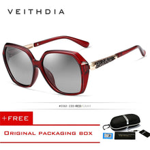 Load image into Gallery viewer, VEITHDIA TR90 Women's Sun glasses Polarized Gradient Lens  Ladies Designer Sunglasses Eyewear For Women 3161