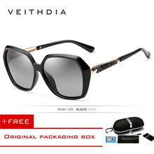 Load image into Gallery viewer, VEITHDIA TR90 Women's Sun glasses Polarized Gradient Lens  Ladies Designer Sunglasses Eyewear For Women 3161