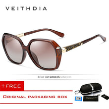 Load image into Gallery viewer, VEITHDIA TR90 Women's Sun glasses Polarized Gradient Lens  Ladies Designer Sunglasses Eyewear For Women 3161