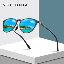 Load image into Gallery viewer, VEITHDIA Unisex Retro Aluminum Magnesium Mirror Sunglasses Polarized Lens Vintage Eyewear Driving Sun Glasses Men/Women 6625