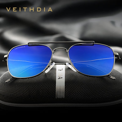 VEITHDIA Women Sunglasses Men Unisex Classic  Brand Alloy Polarized UV400 Vintage Eyewear Male Sun Glasses V3820