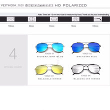 Load image into Gallery viewer, VEITHDIA Women Sunglasses Men Unisex Classic  Brand Alloy Polarized UV400 Vintage Eyewear Male Sun Glasses V3820