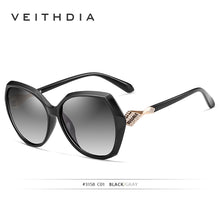Carica l&#39;immagine nel visualizzatore di Gallery, VEITHDIA Occhiali da sole da donna Occhiali da sole polarizzati sfumati UV400 Occhiali da sole firmati da donna Accessori per occhiali da donna 3158 