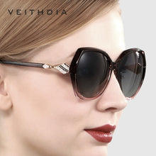 Carica l&#39;immagine nel visualizzatore di Gallery, VEITHDIA Occhiali da sole da donna Occhiali da sole polarizzati sfumati UV400 Occhiali da sole firmati da donna Accessori per occhiali da donna 3158 