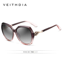 Carica l&#39;immagine nel visualizzatore di Gallery, VEITHDIA Occhiali da sole da donna Occhiali da sole polarizzati sfumati UV400 Occhiali da sole firmati da donna Accessori per occhiali da donna 3158 