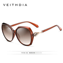 Carica l&#39;immagine nel visualizzatore di Gallery, VEITHDIA Occhiali da sole da donna Occhiali da sole polarizzati sfumati UV400 Occhiali da sole firmati da donna Accessori per occhiali da donna 3158 