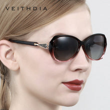 Carica l&#39;immagine nel visualizzatore di Gallery, VEITHDIA Occhiali da sole da donna Occhiali da sole polarizzati con lenti sfumate Occhiali da sole firmati da donna Accessori per occhiali da donna 3170 