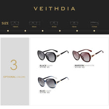 Load image into Gallery viewer, VEITHDIA Women's Sun glasses Polarized Gradient Lens  Ladies Designer Sunglasses Eyewear Accessories For Women 3145
