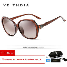 Load image into Gallery viewer, VEITHDIA Women's Sun glasses Polarized Gradient Lens  Ladies Designer Sunglasses Eyewear Accessories For Women 3068