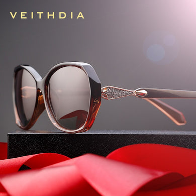 VEITHDIA Occhiali da sole da donna Occhiali da sole polarizzati con lenti sfumate Occhiali da sole firmati da donna Accessori per occhiali da donna 3170 