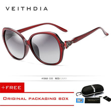 Load image into Gallery viewer, VEITHDIA Women's Sun glasses Polarized Gradient Lens  Ladies Designer Sunglasses Eyewear Accessories For Women 3068