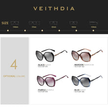 Load image into Gallery viewer, VEITHDIA Women's Sun glasses Polarized Gradient Lens  Ladies Designer Sunglasses Eyewear Accessories For Women 3159