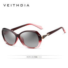 Carica l&#39;immagine nel visualizzatore di Gallery, VEITHDIA Occhiali da sole da donna Occhiali da sole polarizzati con lenti sfumate Occhiali da sole firmati da donna Accessori per occhiali da donna 3170 
