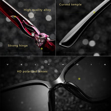 Carica l&#39;immagine nel visualizzatore di Gallery, VEITHDIA Occhiali da sole da donna Occhiali da sole polarizzati con lenti sfumate Occhiali da sole firmati da donna Accessori per occhiali da donna 3012 