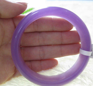 VERY FINE RARE NATURE PURPLE stone JADEITE BRACELET BANGLE
