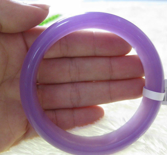 VERY FINE RARE NATURE PURPLE stone JADEITE BRACELET BANGLE