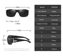 Load image into Gallery viewer, VIAHDA DESIGN Men Classic Polarized Sunglasses Male Sport Fishing Shades Eyewear UV400 Protection