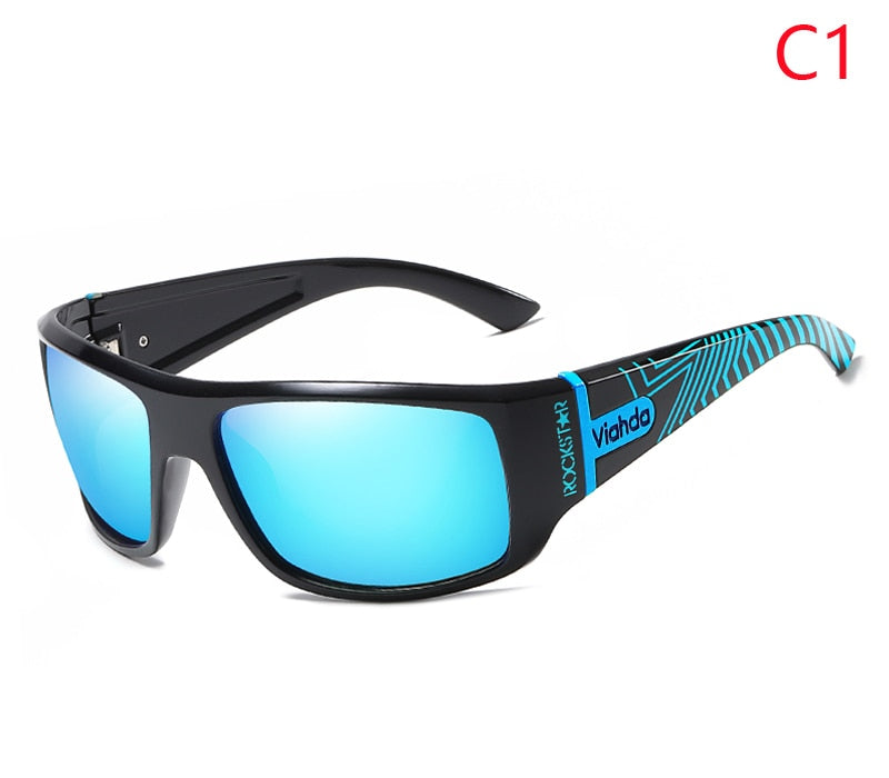 VIAHDA DESIGN Men Classic Polarized Sunglasses Male Sport Fishing Shades Eyewear UV400 Protection