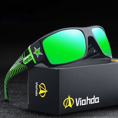 VIAHDA DESIGN Men Classic Polarized Sunglasses Male Sport Fishing Shades Eyewear UV400 Protection